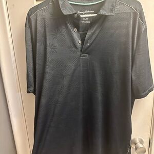 Tommy Bahama Dark Gray Polo Shirt for Men